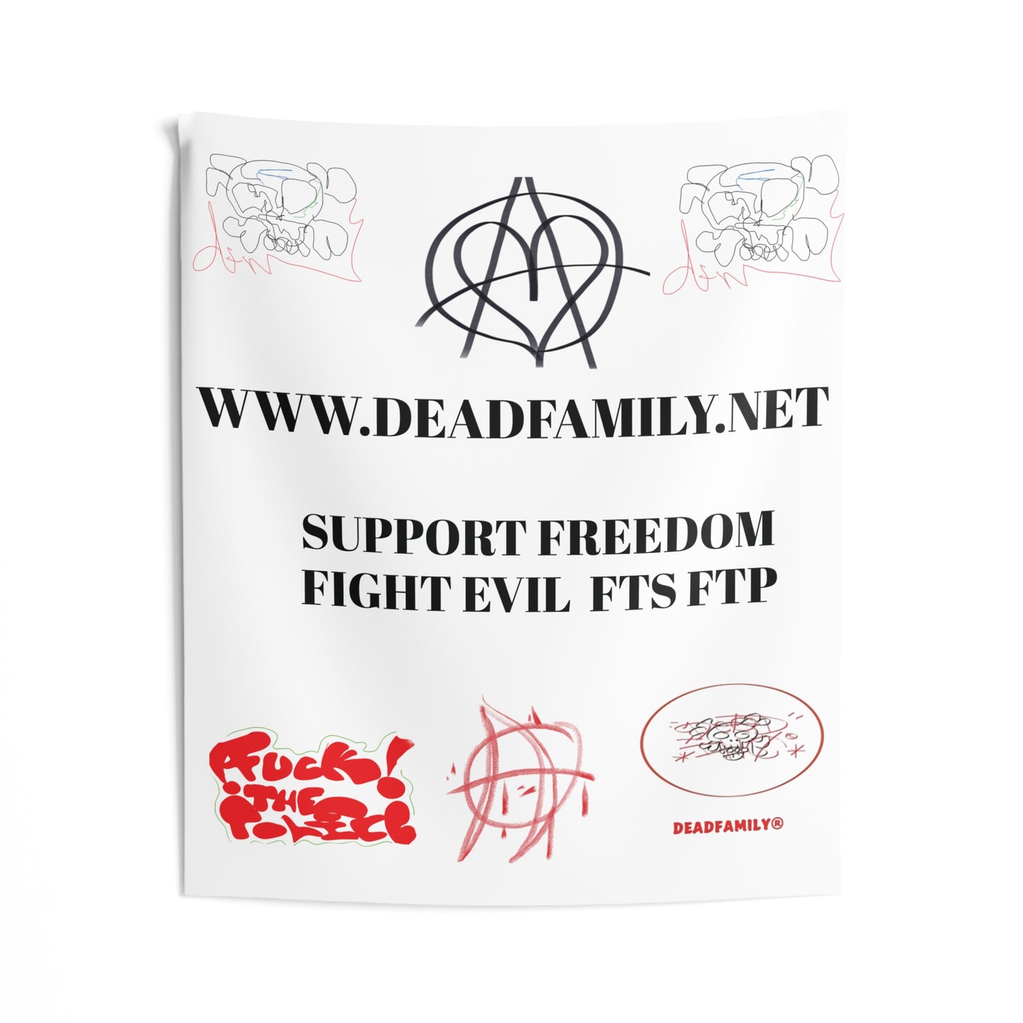 Support Freedom Indoor Wall Tapestry by deadfamily