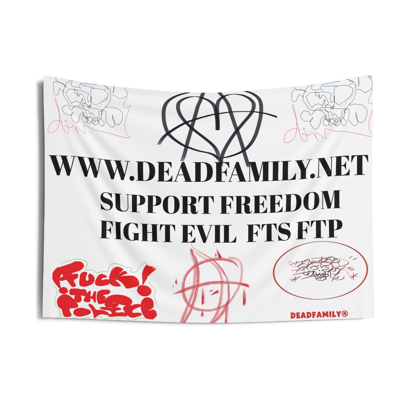 Support Freedom Indoor Wall Tapestry by deadfamily