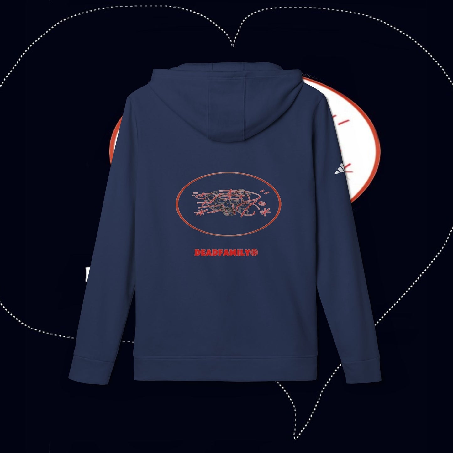 Deadfamily® X adidas® Unisex Fleece Hoodie