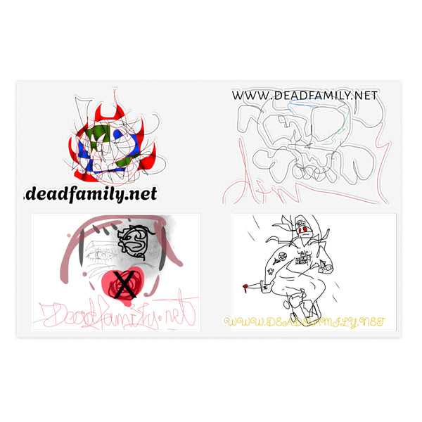 deadfamily sticker sheet