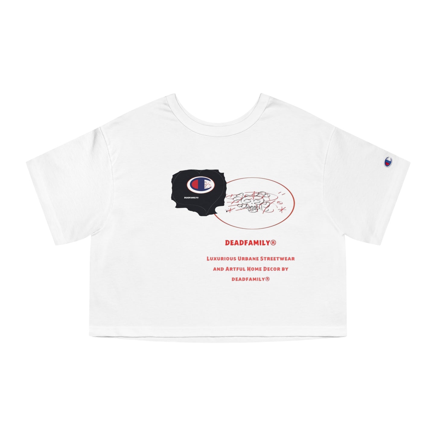 Deadfamily® X  Champion® Women's Heritage Cropped T-Shirt