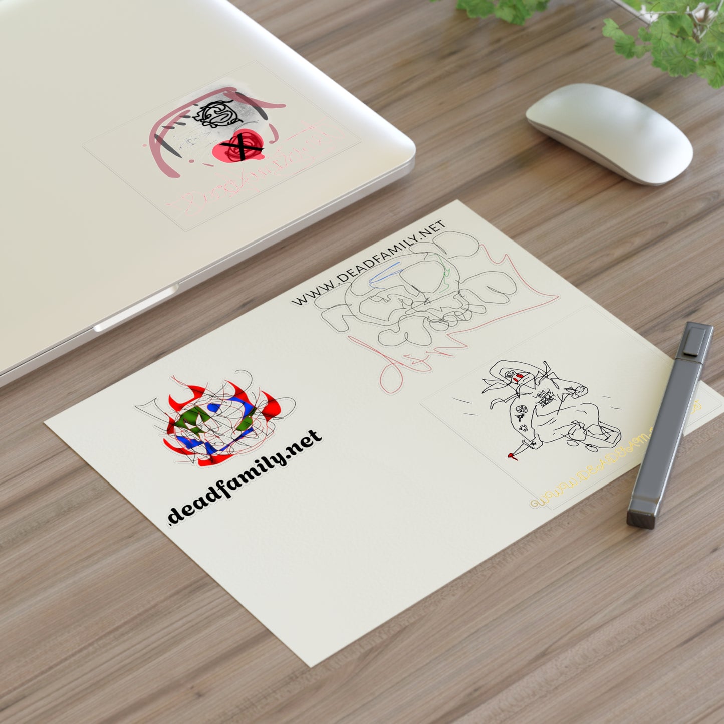 deadfamily sticker sheet