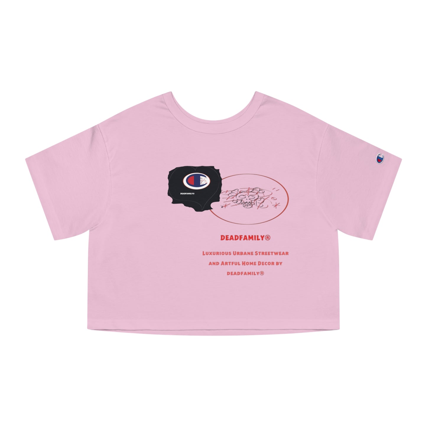 Deadfamily® X  Champion® Women's Heritage Cropped T-Shirt