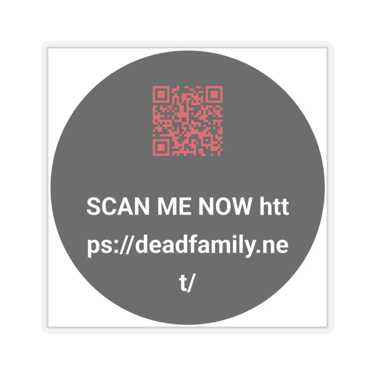 DEADFAMILY®  QR CODE PROMO STICKERS