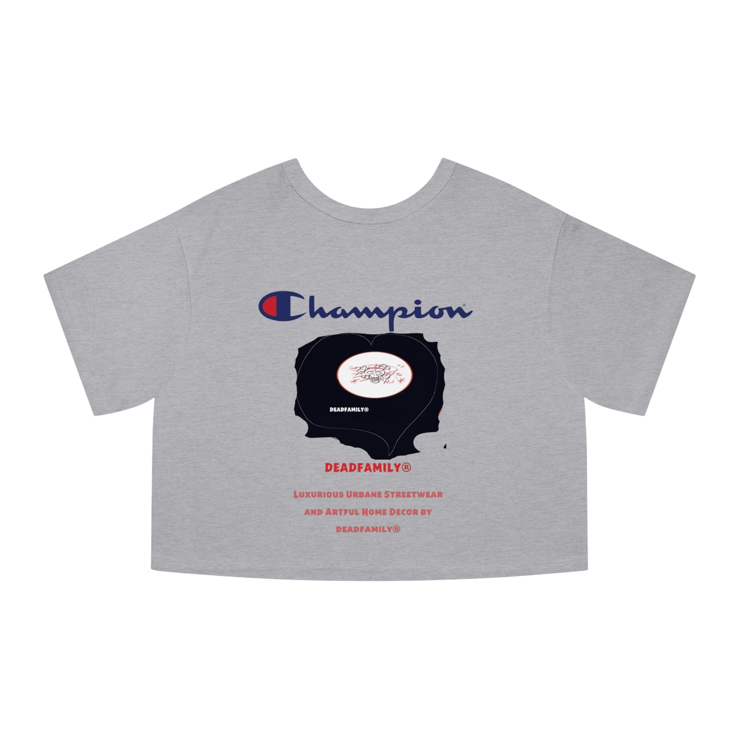 Deadfamily® X  Champion® Women's Heritage Cropped T-Shirt